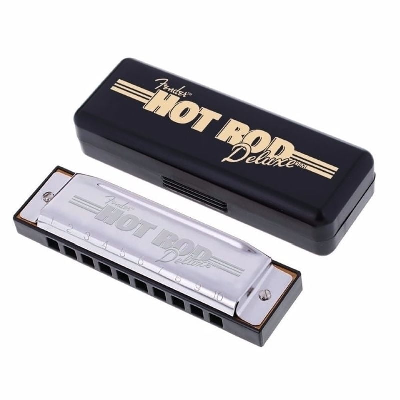 NEW Genuine FENDER Hot Rod Deville 10 Hole Harmonica Key of C with Case & Cloth 