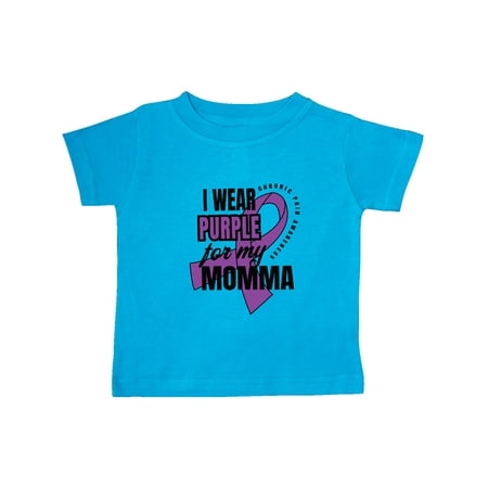 

Inktastic Chronic Pain I Wear Purple For My Momma Gift Baby Boy or Baby Girl T-Shirt