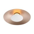 thumbnail image 3 of Yep by Golden Lighting Luma Integrated LED Flush Mount in French Gold and Graphite shade, 3 of 7