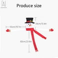 thumbnail image 2 of Gustave Christmas Tree Topper Snowman Hugger, Snowman Tree Topper with Red Mittens and Draping Red Scarf Christmas Tree Decor Xmas Party Festive Ornament "Red", 2 of 13