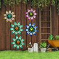 thumbnail image 5 of Metal Flower Wall Art Sculpture Outdoor Hanging Ornament for Garden Home Decor, 5 of 5