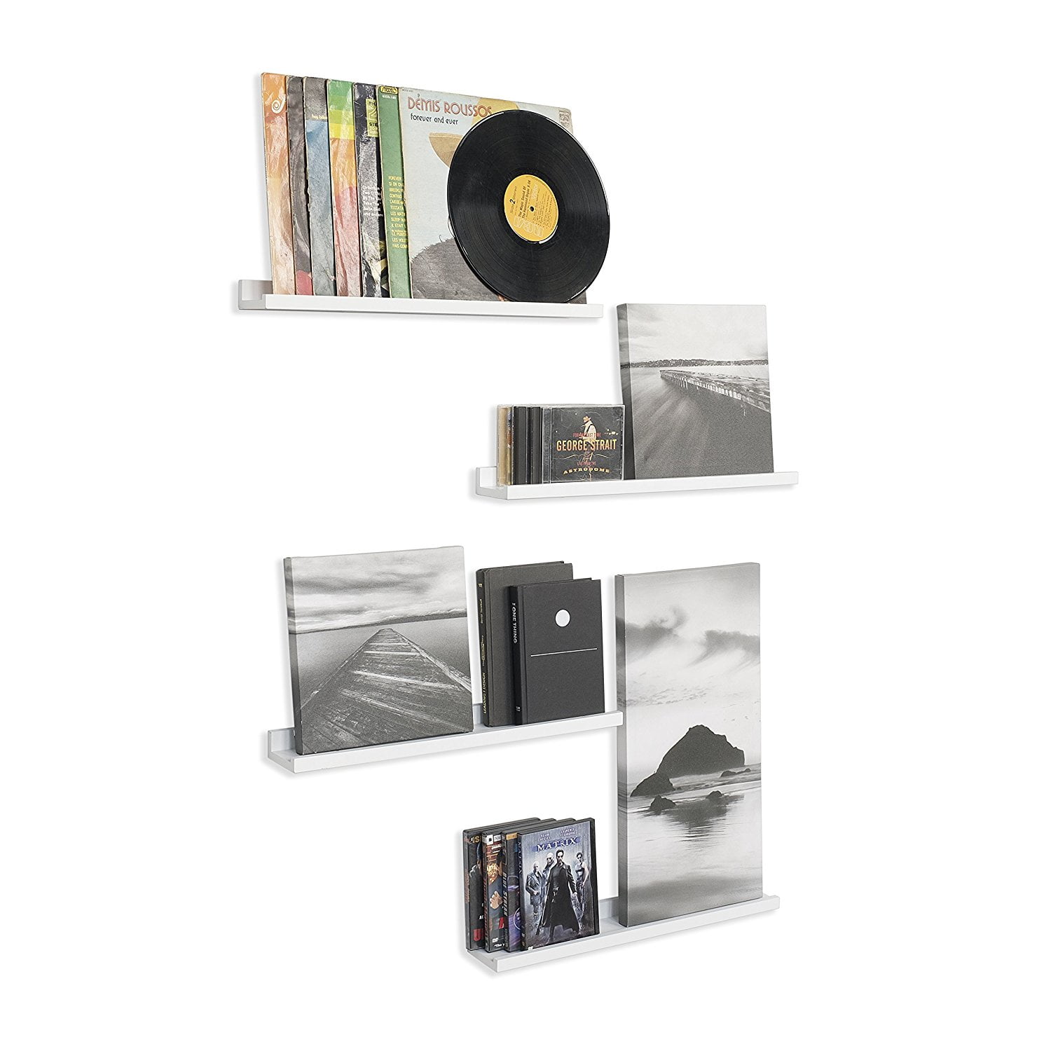 Kepooman 22 Inch Floating Shelves for Wall, Wood Display Ledge for Home