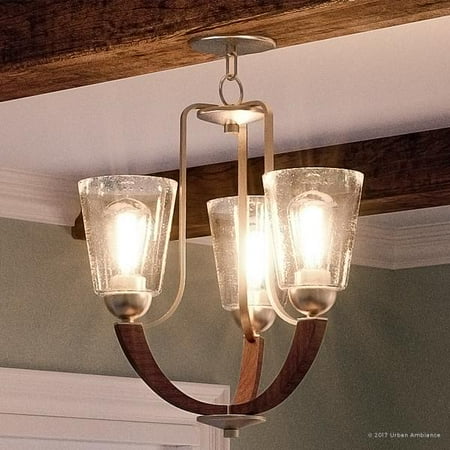 Geometric Stained Glass Chandelier - Urban Ambiance Luxury Vintage Chandelier, Medium Size: 20.25