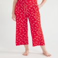 thumbnail image 1 of JUNWELL Women‘s Knit Cropped Sleep Pants  Sizes S to 3X, 1 of 6