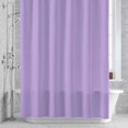 thumbnail image 3 of Minimalist Solid Color Shower Curtain for Bathroom Decor, Pure Lavender Purple Simple Waterproof Fabric Shower Curtain, 72"x78" Set with 12 Hooks, 3 of 9