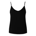 thumbnail image 4 of Vedolay Women's Tops Women's Summer Sleeveless Pleated Back Closure Casual Tank Tops,Black XL, 4 of 4