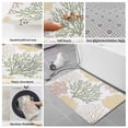 thumbnail image 6 of Sage Green Coastal Bath Mat 3 Piece Bathroom Rug Set, Coral Ocean Marine Modern Sea Non Slip Bath Rug Contour Mat and Toilet Lid Cover, Absorbent Shower Mats Soft Bath Rugs and Mats Sets, 6 of 8