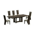thumbnail image 4 of Titan Furnishings Modern Lacquer Wood Dining Table in High Gloss Gray, 4 of 9