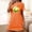 Orange, variant on Cxenplz T Shirt Dresses for Women Summer Cute Graphic Print Dresses Casual Short Sleeve Loose Fit Lounge Shirt Dress Nightgowns