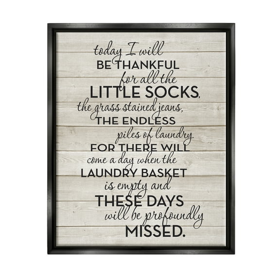 Stupell Industries Rustic Parenting Phrase Inspirational Painting Black Floater Framed Canvas Art Print Wall Art, 17 x 21