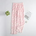 thumbnail image 2 of HKYNLAG Womens Fluffy Pajama Pants Flannel Fuzzy Fleece Cozy Lounge Pants with Pockets Winter Warm Pj Bottoms Light pink L, 2 of 7