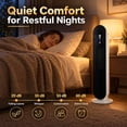 thumbnail image 5 of SUGIFT 1500W Ceramic Tower Space Heater, 2 Heat Settings, Electric Indoor Heater for Large Rooms, White, 5 of 10