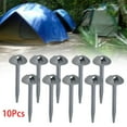 thumbnail image 1 of 10x estacas para tienda de campaña, portátiles, con agujero, ancla, toldo, refugio, lona duradera, estacas para clavos en el suelo, para playa, dosel, shamjiam estacas de la tienda, 1 of 8