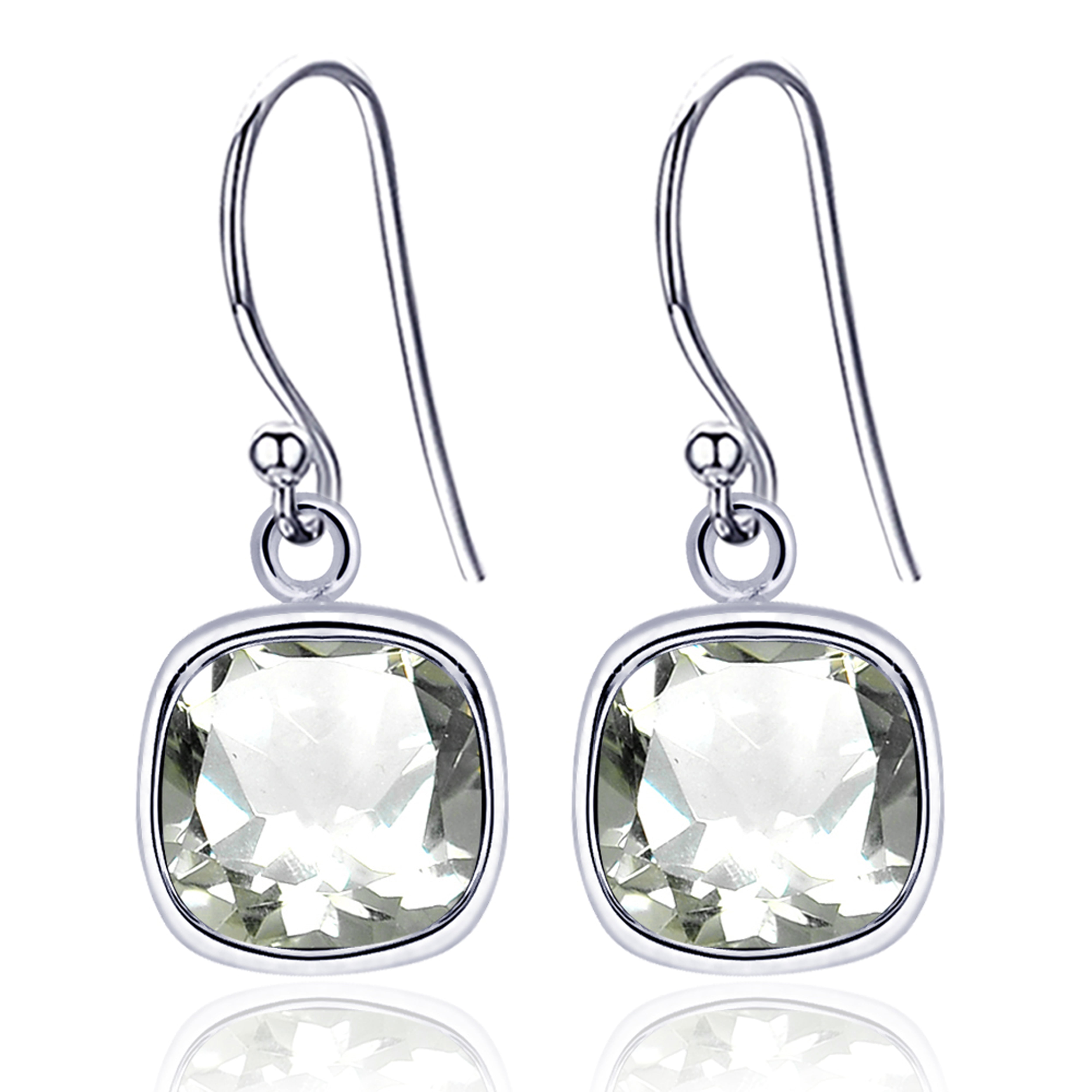 Earrings Solid 925 Sterling Silver Jewelry Natural Gemstone Free Shipping 1.8 gm