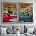 thumbnail image 5 of 2 Piece Set Old Dog Classics Premium Framed Canvas - Ready to Hang - 30.5 x 42.5 Each - Gold Frame, 5 of 8