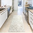 thumbnail image 3 of Everwash™ Treasure Alan Modern Geometric Machine Washable Runner Area Rug, Beige/Brown, 2'2"x7'2", 3 of 7