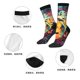 thumbnail image 5 of Balery World Map Guitar Illustration Calcetas Largas con Estampado para Hombre y Mujer – Suaves y Transpirables, Talla Única (US 5-11), 5 of 6