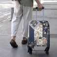 thumbnail image 3 of Pioneer Flower Floral Print Pattern Luggage Cover Fashion Suitcase Cover Baggage Covers Fit 25-28 Inch Luggage (Go Travel), 3 of 5