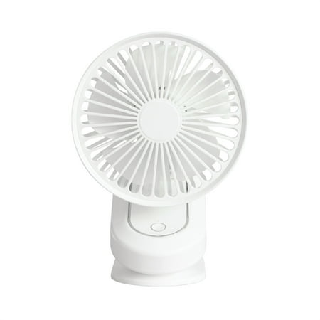 

Desk Fan Desk Fan Small Table Strong Airflow Quiet Operation Portable Speed Adjustable White ABS