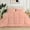 Peach, variant on 5 Piece New Fluffy Pattern Comforter Set, 800 TC, 100% Egyptian Cotton, Super King Size Peach Solid