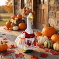 thumbnail image 5 of AZXY Thanksgiving Porch Goose Outfits, 23 Inch Turkey‑Themed Costume for Cement & Plastic Porch Goose Statue, Holiday Goose Clothing for Outdoor Garden Yard Lawn Patio Statue Decoration, 5 of 6