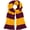 Burgundy/Gold, variant on Beechfield Varsity Winter Scarf (Double Layer Knit)