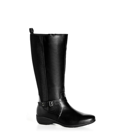 

Cloudwalkers Women s Wide Fit Miriam Faux Leather Tall Boots