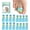 Patterned(16 Count), variant on Welnove Hammer Toe Straightener - 8 Pack Broken Toe Wraps & Toe Splints for Crooked, Curled & Bent Toes, Corrector, Multi-Size, Patterned