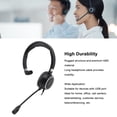 thumbnail image 4 of Casque de Service Client, Support Monaural USB vers USB C Réduction de Bruit Prise USB Casque Léger avec Micro pour Tablette, 4 of 7