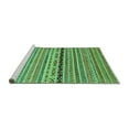 thumbnail image 2 of Ahgly Company Machine Washable Indoor Square Oriental Turquoise Blue Modern Area Rugs, 6' Square, 2 of 4