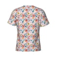 thumbnail image 6 of Vsdgher Floral Ditsy Print Men's Dry Fit Mesh Athletic Shirts Moisture Wicking Tennis T-Shirt Tops, 6 of 9