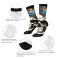 thumbnail image 3 of Yiaed Bow Flower Skull Print Great elasticity Crew Socks Sports socks for Men and Women, 3 of 5