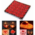 thumbnail image 1 of Rojo50pz Velas De Te Flotantes Corazón Rosas Tea Light Aromática esquí esquí Gafas de esquí, 1 of 5