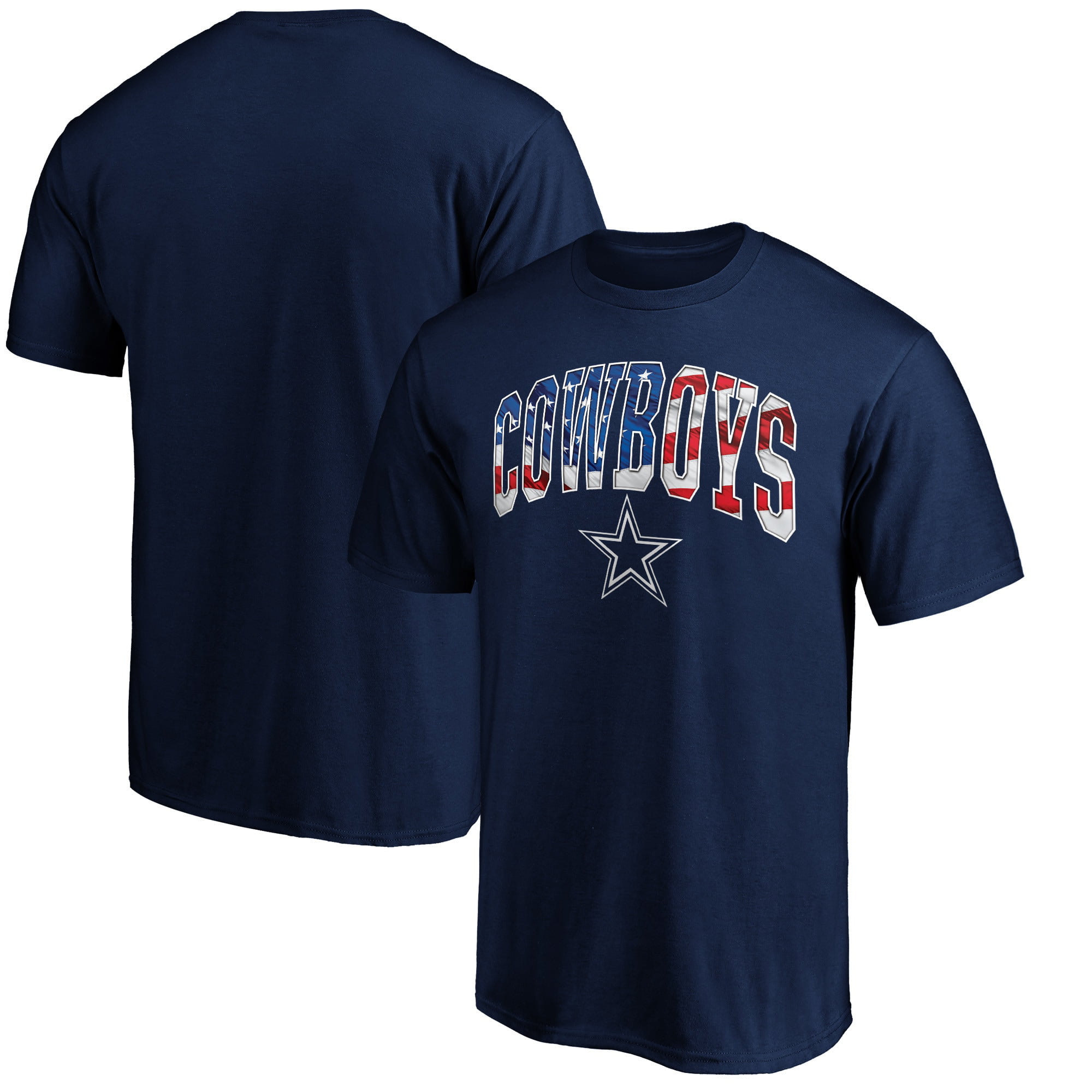 Dallas Cowboys Fanatics Branded Banner Wave T-Shirt - Navy - Walmart ...