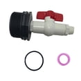 thumbnail image 2 of Válvula de control de PVC para grifo de barril, accesorio resistente al desgaste, práctico y de fácil instalación, conector para tanque de agua,, 2 of 7