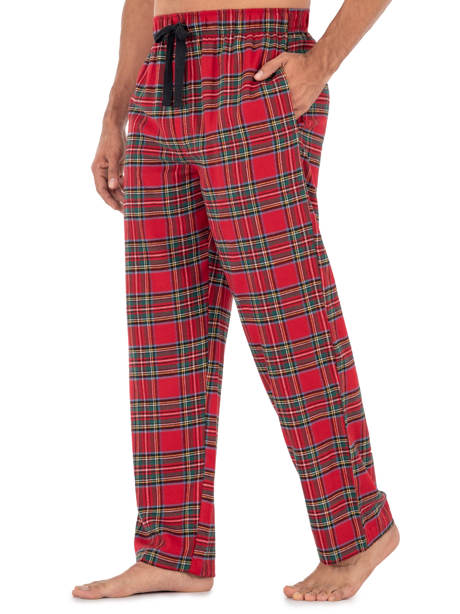 George Men's Plaid Woven Flannel Sleep Pants