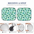 thumbnail image 6 of Rateoe Green Sea Turtle Pattern 2 Piece Car Windshield Sun Shade Foldable | Front Windshield Shade for Sun, Heat and UV Rays | Sunshade for Car Front Window-Small, 6 of 6