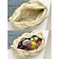 thumbnail image 6 of Zhengup Puffer Underarm Woven Bag Women Quilted Nylon Cotton Padded Bag Small Tote Shoulder Messenger Bag, 6 of 7