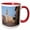Red/White, variant on 3drose, Italy, Spoleto, Duomo, Santa Maria Assunta, Cathedral - Eu16 Rti0139 - Rob Tilley, 11oz Two-tone Black Mug
