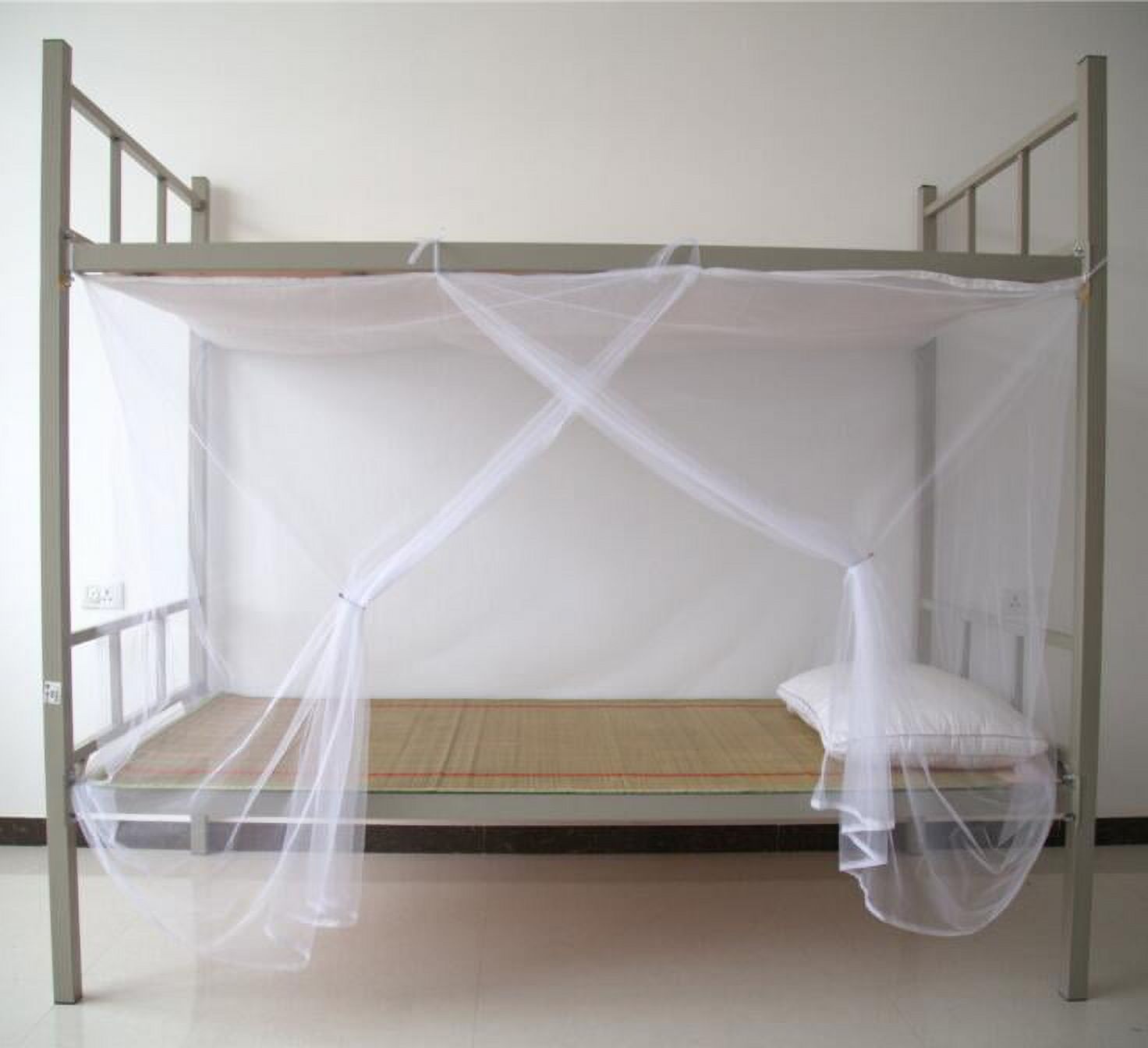 Mialoley High Quality Mosquito Nets Monochrome Durable 4 Corners Compact Mosquito Net