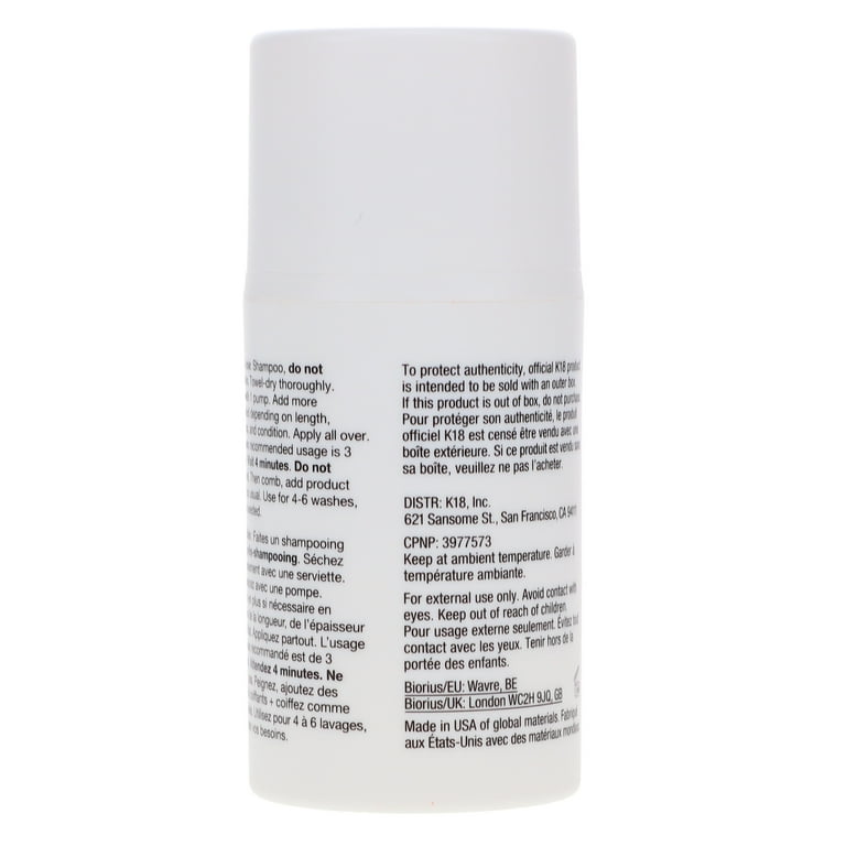 タイタック K18 （Made in U.S.A） Amazon.com: K18 Full-Size Leave-In Molecular Hair Mask, Repairs