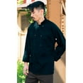 thumbnail image 1 of Uncommon Threads 0413-1605 5.25 oz 10 Button Classic Poplin Chef Coat, Navy Blue - Extra Large, 1 of 1