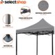 thumbnail image 4 of Carpa Toldo 2x2M Reforzado Plegable Impermeable Facil Armado Y Transporte para Jardín Casa Exterior Uso Rudo Acero Lona, 4 of 8