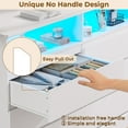 thumbnail image 5 of Aunfebrco White Dresser with 6 Drawers for Bedroom Large Chest of Drawers with LED Lights and Charging Station, Modern 6 Drawer Dresser or Storage Cabinets for Living Room, 5 of 9