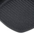 thumbnail image 4 of YAHHU Premium Nonstick Grilling Pan for Stove Top Square Grill Pan Skillet Versatile Griddle with Ergonomic Wood Handle for Indoor and Outdoor Cooking Iron Steak Frying Pan 17.3 in / 44 cm Black, 4 of 9