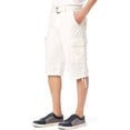thumbnail image 4 of Unionbay Men's Cordova Belted Cargo Short Messenger - - White, 4 of 4