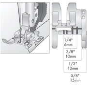 Seam Guide Foot for PFAFF Sewing Machines with IDT system #820772096