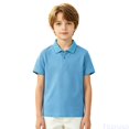 thumbnail image 2 of Fozruso Boys Collared Shirt School Uniform Kids Soft Breathable Classic Button Closure Shirt for School and Daily wear, 2 of 6