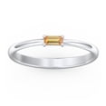 thumbnail image 2 of East-West Stackable Baguette Ring in Sterling Silver, 2 of 3