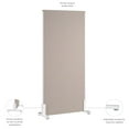 thumbnail image 4 of Bush Business Furniture 34W x 72H Freestanding Privacy Screen in Beige, 4 of 6